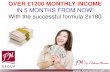 £1200 monthly income in 5 months,