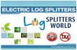 Electric log splitter