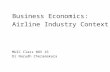MUIC Airline Business Economic NOV 16