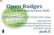 Open badges - a new way to show skills