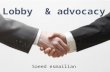 Lobby  & advocacy