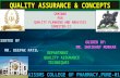 Defination of Quality Assurance And its Concept BY Deepak Patil