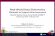 RWDG Webinar: Metadata to Support Data Governance