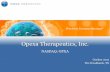 Opexa Therapeutics Corporate Presentation October 2015