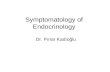 Symptomatology of endocrinology2012