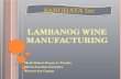 Lambanog wine manufacturing