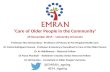 EMRAN Seminar November 2015 - Care of Older People in the Community
