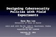 Designing Cybersecurity Policies with Field Experiments