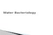 Water microbiology