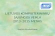 Saulius Maskeliūnas „Lietuvos kompiuterininkų sąjungos veikla 2013–2015 m.“