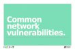 PACE-IT: Common Network Vulnerabilities