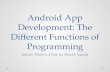 Android App Development - Senior Project Presentation