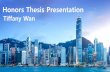Tiffany Wan- Honors Project Presentation