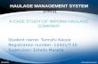 Haulage Management System