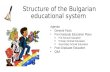 Educational system in Bulgaria