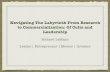 Navigating The Labyrinth From Research to Commercialization: Of Cults and Leadership