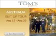 Toms Fashion Traveling Tailor on Australia Trip