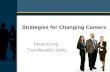 Strategies for Changing Careers
