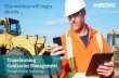 Transforming Contractor Management through Mobile Technology- UK