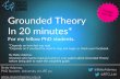 Grounded Theory in 20 Minutes: An Introduction by Betty Adamou