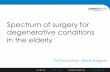 Surgery for degenerative stenosis and deformity