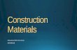 Material of construction - concrete