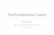 Transformational Value Creation - Guest lecture for University of San Diego Executive MBA Class