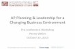 IOFM - Las Vegas - AP Planning and Leadership For A Changing Environment - Penny Weller 10-25-2015