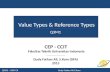 Object Oriented Programming - Value Types & Reference Types