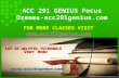 ACC 291 GENIUS Focus Dreams-acc291genius.com