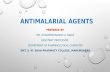 Medicinal chemistry- antimalerial agents