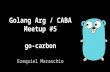 Golang Arg / CABA Meetup #5 - go-carbon