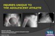 Injuries Unique to the Adolescent Athlete - Westchester Health Orthopedics & Sports Medicine