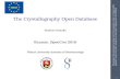 Saulius Gražulis  The Crystalography Open Database