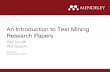 UKSG webinar - Introduction to Text-Mining Research Papers with Petr Knoth and Phil Gooch, both Mendeley Ltd.