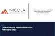 Nicola Mining Inc. Corporate Presentation February 2017