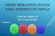 Smart irrigation system using internet of things