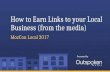 How to Earn Links to Your Local Business