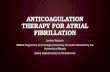 Anticoagulation therapy for atrial fibrillation