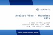 Cambashi's Analyst View - November 2015