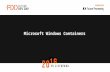 [FDD 2016] Marek Śledziński - Microsoft Windows a sprawa kontenerów