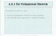 4.11.1 Pythagorean Theorem