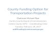 CCMPO - Local Transportation Funding Options