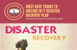Must Have Things To Include in IT Disaster Recovery Plan