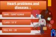 HEART PROBLEMS  AND ITS TYPES BY SUMIT KUMAR