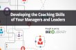 Developing the Coaching Skills of Your Managers and Leaders | Webinar 01.28.16