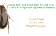 Climate change and pest interaction