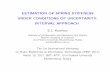 Estimation of Spring Stiffness Under Conditions of Uncertainty. Interval Approach
