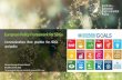 European Policy Framework for SDGs: Communication best practice for SDGs and policy