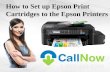 How to set up epson print cartridges to the epson printers?